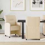 Chaises de salle à manger 2 pcs Crème 57 x 67 x 95 cm tissu