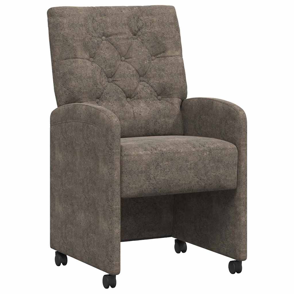 Chaises de salle à manger 2 pcs Gris foncé 58 x 67 x 97 cm