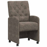 Chaises de salle à manger 2 pcs Gris foncé 58 x 67 x 97 cm