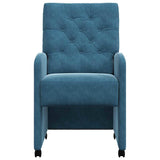 Chaises de salle à manger 2 pcs Bleu 58 x 67 x 97 cm Velours