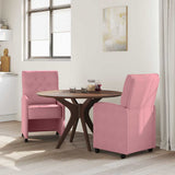 Chaises de salle à manger 2 pcs Rose 58 x 67 x 97 cm Velours