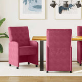 Chaises de salle à manger 2 pcs Rouge bordeaux 58 x 67 x 97 cm