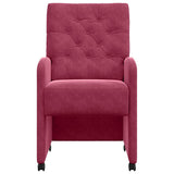 Chaises de salle à manger 2 pcs Rouge bordeaux 58 x 67 x 97 cm