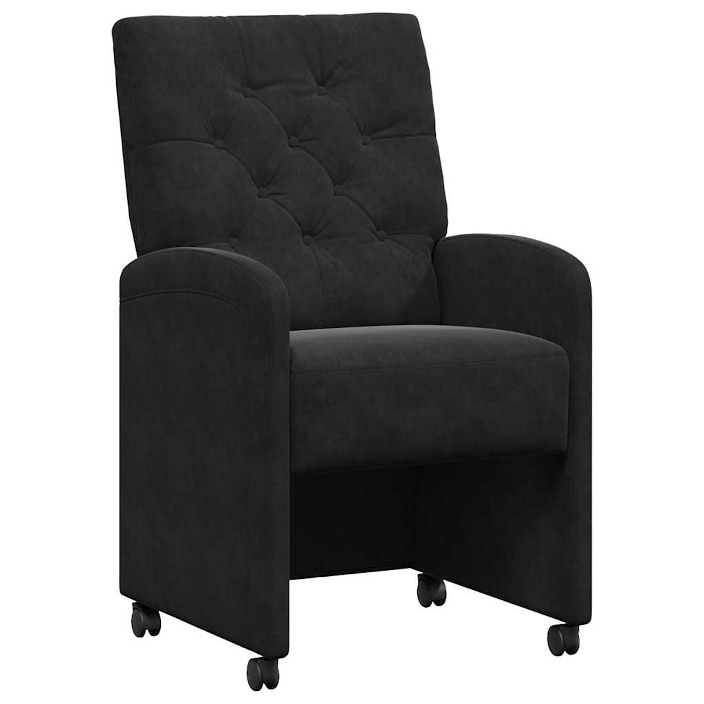 Chaises de salle à manger 2 pcs Noir 58 x 67 x 97 cm Velours