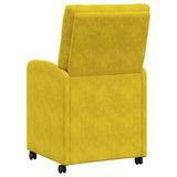 Chaises de salle à manger 2 pcs Jaune 58 x 67 x 97 cm Velours