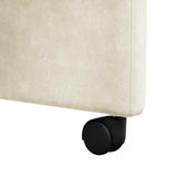 Chaises de salle à manger 2 pcs Crème 58 x 67 x 97 cm Velours