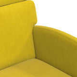 Chaises de salle à manger 2 pcs Jaune 58 x 65 x 98 cm Velours