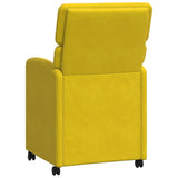 Chaises de salle à manger 2 pcs Jaune 58 x 65 x 98 cm Velours