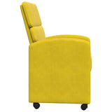 Chaises de salle à manger 2 pcs Jaune 58 x 65 x 98 cm Velours