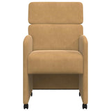 Chaises de salle à manger 2 pcs Marron 58 x 65 x 98 cm Velours