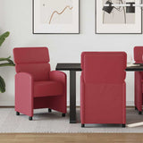 Chaises de salle à manger 2 pcs Rouge bordeaux 58 x 65 x 98 cm