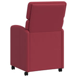 Chaises de salle à manger 2 pcs Rouge bordeaux 58 x 65 x 98 cm