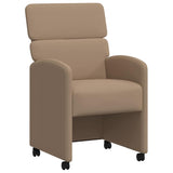 Chaises de salle à manger 2 pcs Cappuccino 58 x 65 x 98 cm