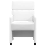 Chaises de salle à manger 2 pcs Blanc 58 x 65 x 98 cm Faux cuir