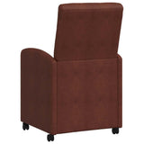 Chaises de salle à manger 2 pcs Marron brillant 57 x 67 x 98 cm