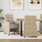 Chaises de salle à manger 2 pcs Gris clair 57 x 67 x 98 cm