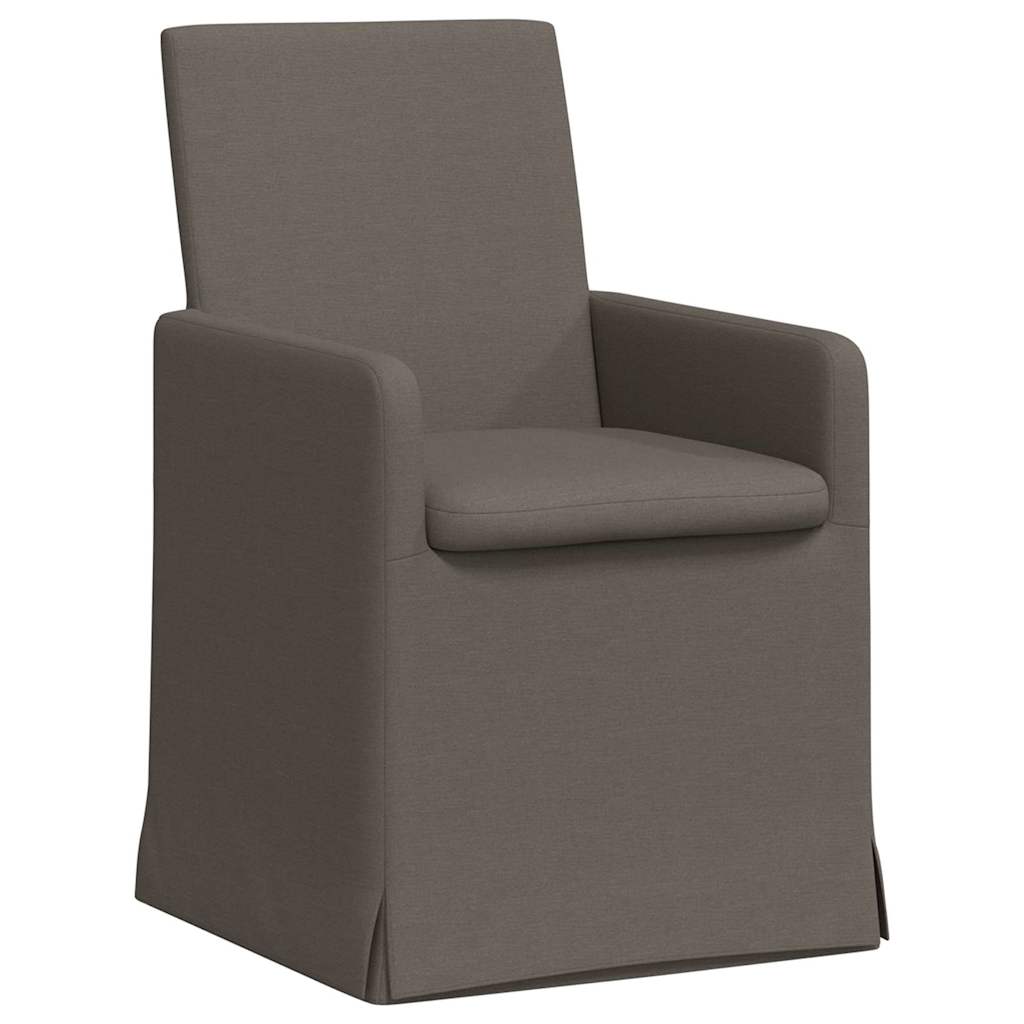 Chaises de salle à manger 2 pcs Gris clair 57 x 67 x 95 cm Lin