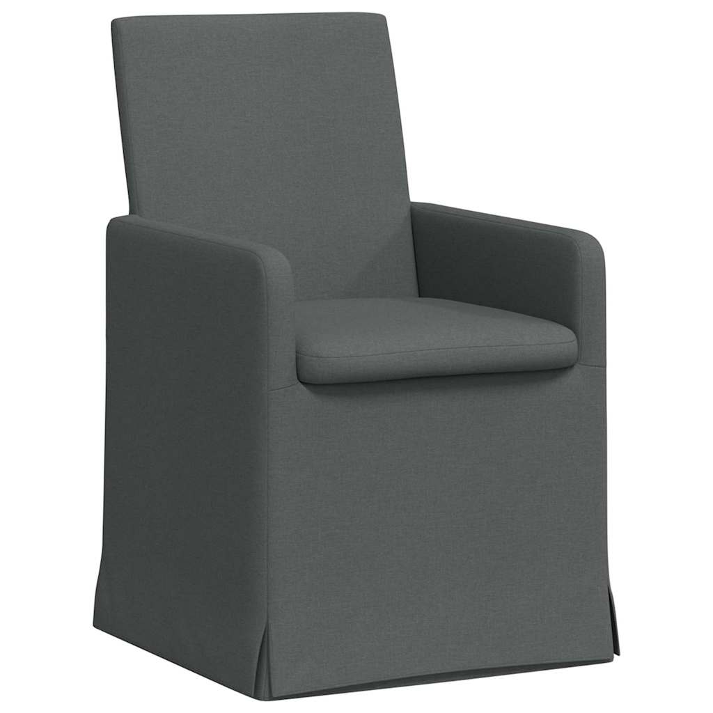 Chaises de salle à manger 2 pcs Gris foncé 57 x 67 x 95 cm