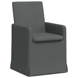 Chaises de salle à manger 2 pcs Gris foncé 57 x 67 x 95 cm