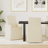 Chaises de salle à manger 2 pcs Beige 57 x 67 x 98 cm Lin