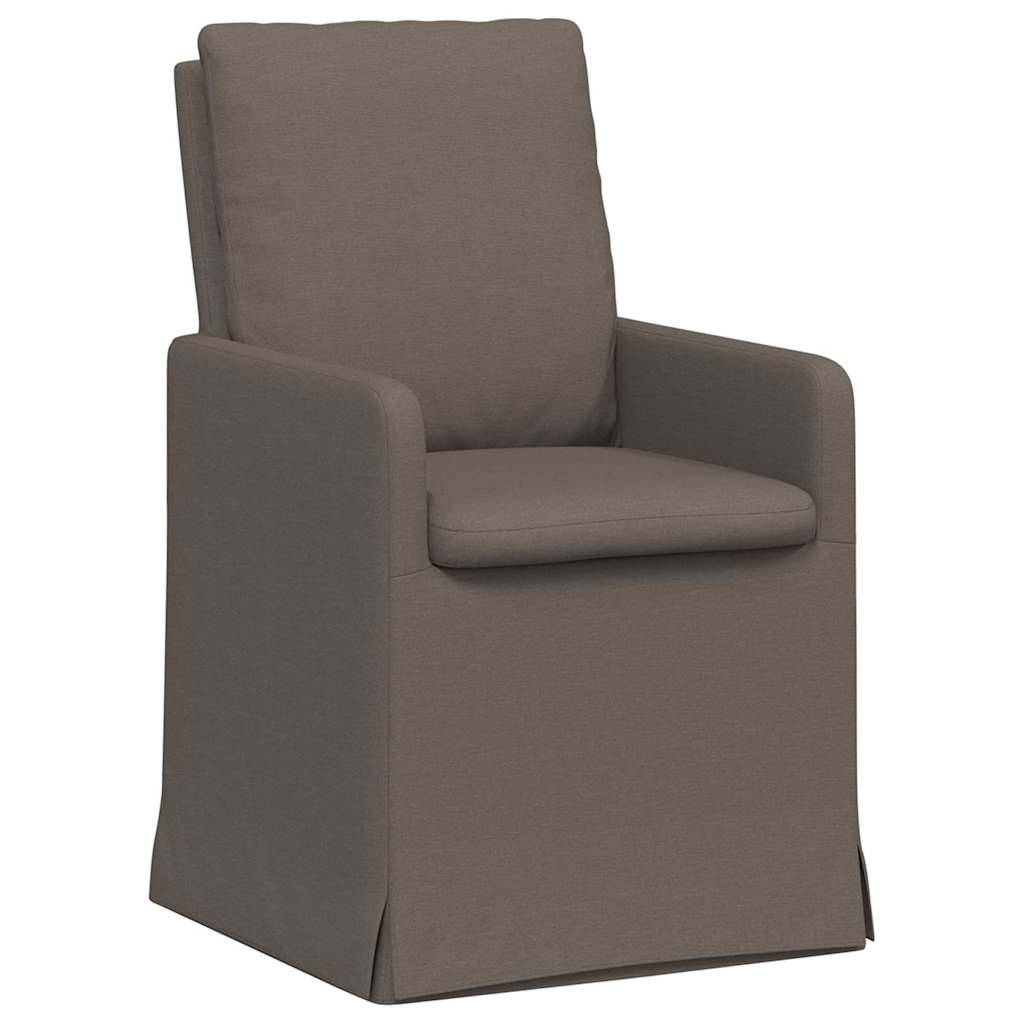 Chaises de salle à manger 2 pcs Gris clair 57 x 67 x 98 cm Lin