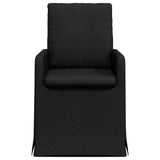 Chaises de salle à manger 2 pcs Noir 57 x 67 x 98 cm tissu