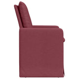 Chaises de salle à manger 2 pcs Rouge bordeaux 57 x 67 x 98 cm