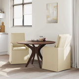 Chaises de salle à manger 2 pcs Crème 57 x 67 x 98 cm tissu