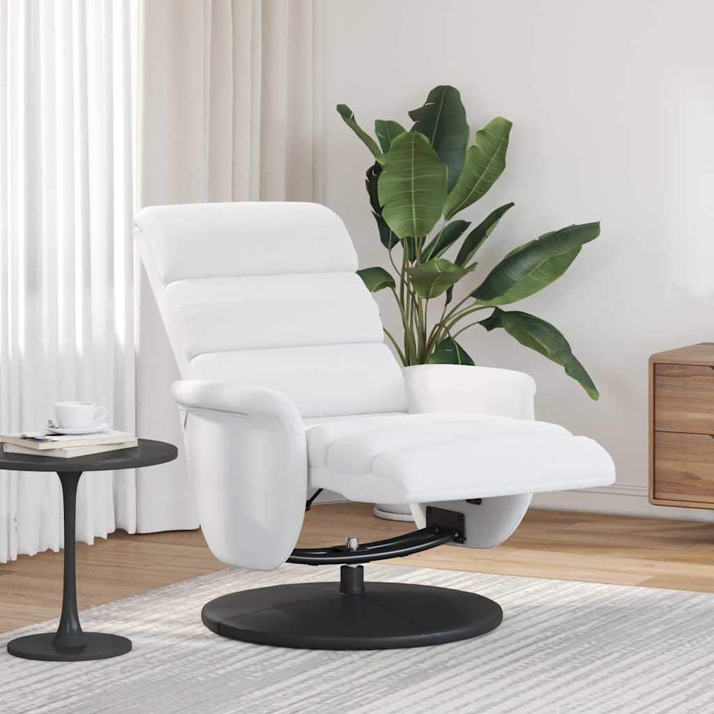 Fauteuil inclinable Blanc 71 x 98 x 106 cm Faux cuir