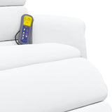 Fauteuil de massage inclinable Blanc 71 x 98 x 106 cm Faux cuir