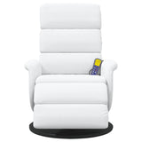 Fauteuil de massage inclinable Blanc 71 x 98 x 106 cm Faux cuir