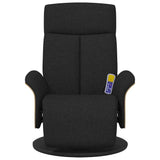 Fauteuil de massage inclinable Noir 79 x 87 x 104.5 cm tissu