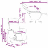 Fauteuil de massage inclinable Blanc 71 x 90 x 105 cm