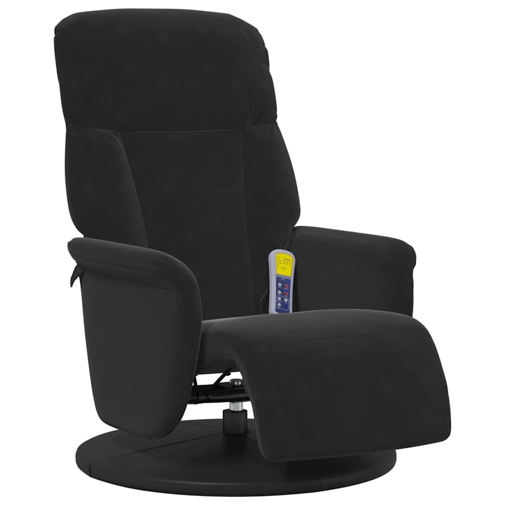 Fauteuil de massage inclinable Noir 91 x 71 x 105.5 cm Velours