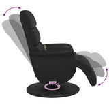 Fauteuil de massage inclinable Noir 71 x 98 x 106 cm