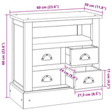 Armoire de rangement Marron 60 x 30 x 60 cm Bois de teck massif