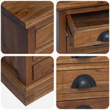 Commode Marron 35,5 x 29,5 x 60 cm Bois de teck massif