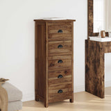Commode avec tiroir Marron 45 x 35 x 110 cm Bois de teck massif