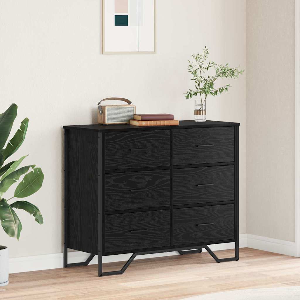Commode Autre Chêne noir 91 x 35.5 x 74.5 cm Bois d'ingénierie