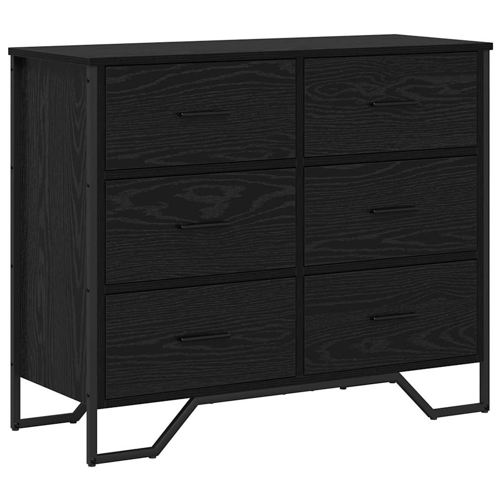 Commode Autre Chêne noir 91 x 35.5 x 74.5 cm Bois d'ingénierie