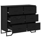 Commode Autre Chêne noir 91 x 35.5 x 74.5 cm Bois d'ingénierie