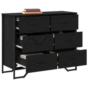 Commode Autre Chêne noir 91 x 35.5 x 74.5 cm Bois d'ingénierie