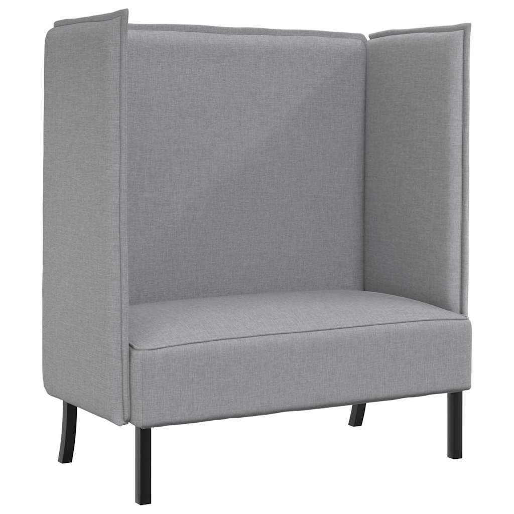 Canapé à Haut Dossier Gris clair 109 x 56 x 121 cm tissu
