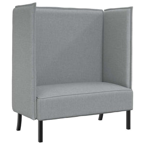 Canapé à Haut Dossier Gris clair 109 x 56 x 121 cm tissu