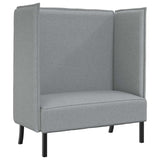 Canapé à Haut Dossier Gris clair 109 x 56 x 121 cm tissu