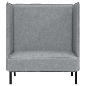 Canapé à Haut Dossier Gris clair 109 x 56 x 121 cm tissu