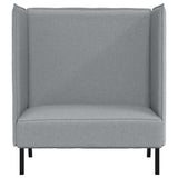 Canapé à Haut Dossier Gris clair 109 x 56 x 121 cm tissu