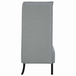 Canapé à Haut Dossier Gris clair 109 x 56 x 121 cm tissu