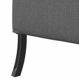 Canapé à Haut Dossier Gris foncé 109 x 56 x 121 cm tissu