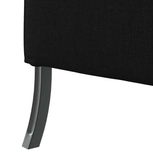 Canapé à Haut Dossier Noir 109 x 56 x 121 cm tissu